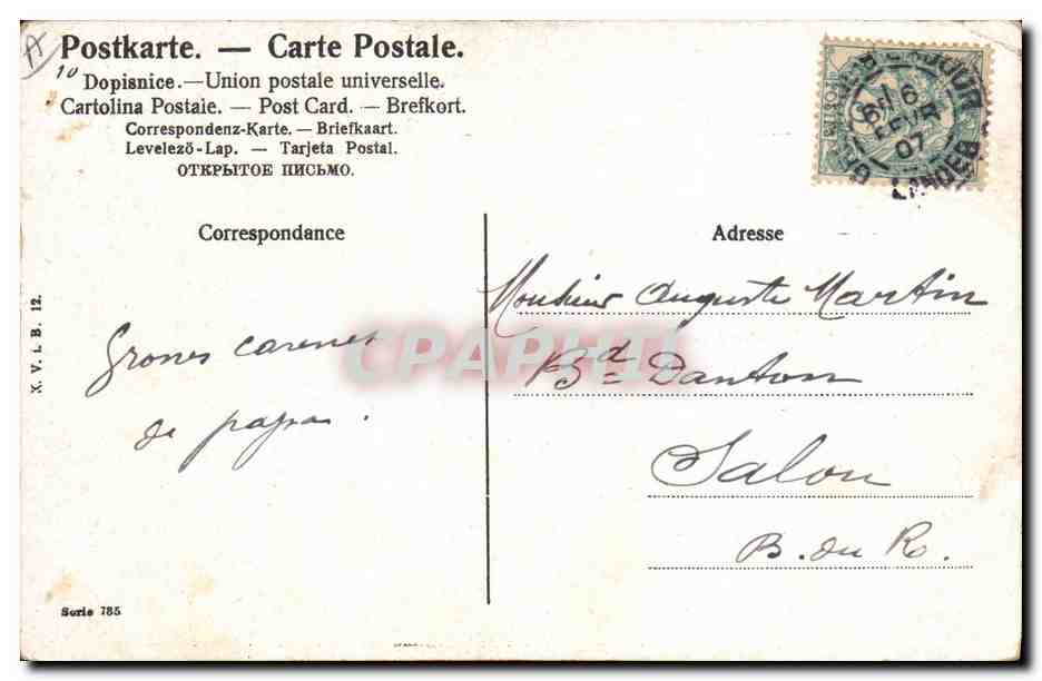 CPA Fantaisie Enfant Bebe Femme Peche  — Rückseite