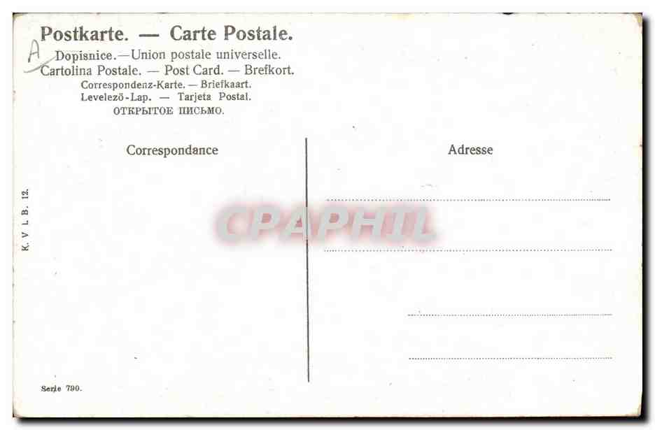 CPA Fantaisie Enfant Bebe Femme  — Rückseite