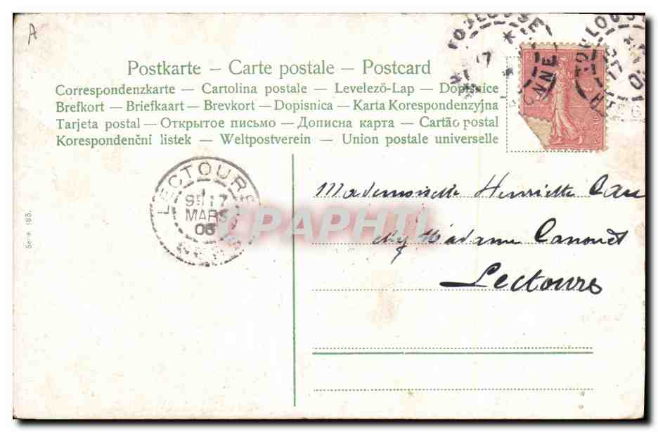 CPA Fantaisie Enfant Bebe  — Rückseite