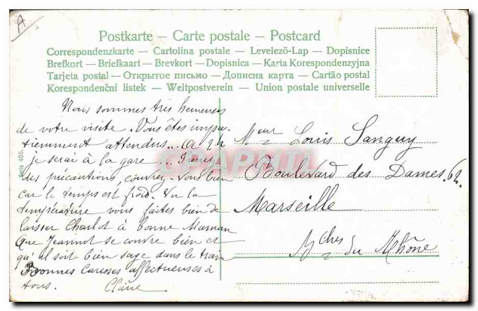 CPA Fantaisie Enfant Bebe Bateau — Rückseite