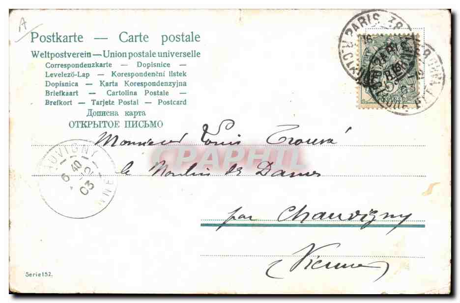 CPA Fantaisie Enfant Bebe  — Rückseite