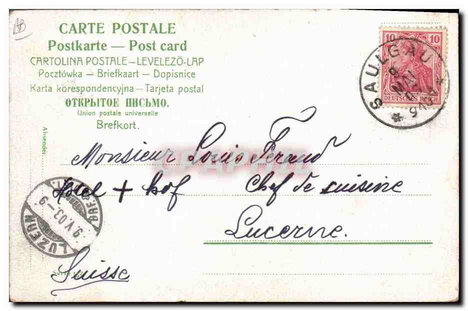CPA Fantaisie Enfant Bebe  — Rückseite