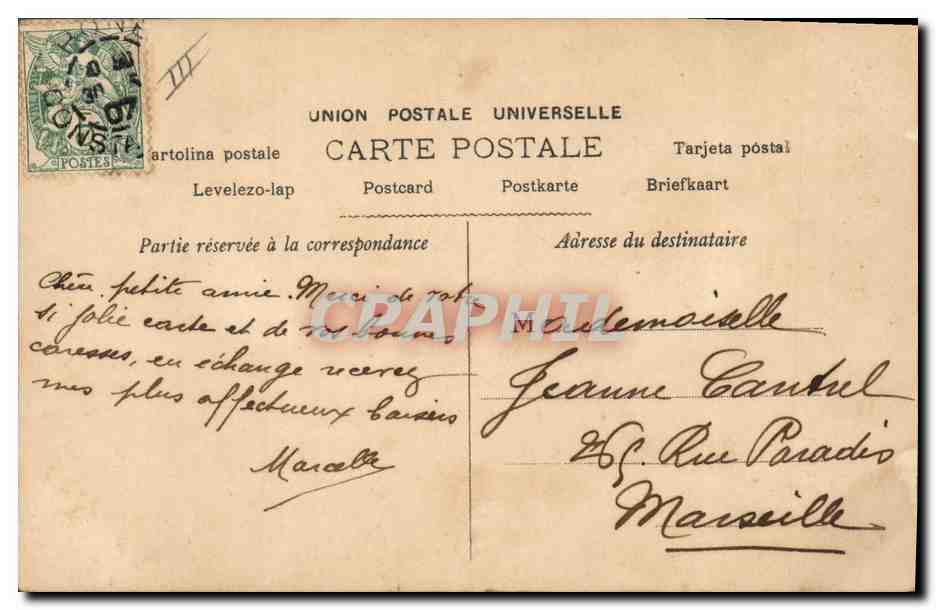 CPA C de Villers  — Rückseite