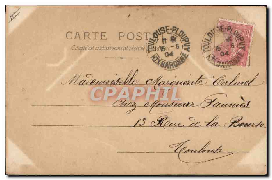 CPA Odette Valery — Rückseite