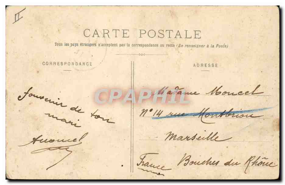 CPA Homme Noir negre Passage d'une riviere Tchad — Rückseite