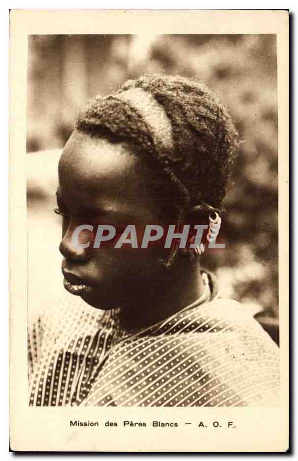 CPA Enfant Noir negre Mission des Peres Blancs AOF