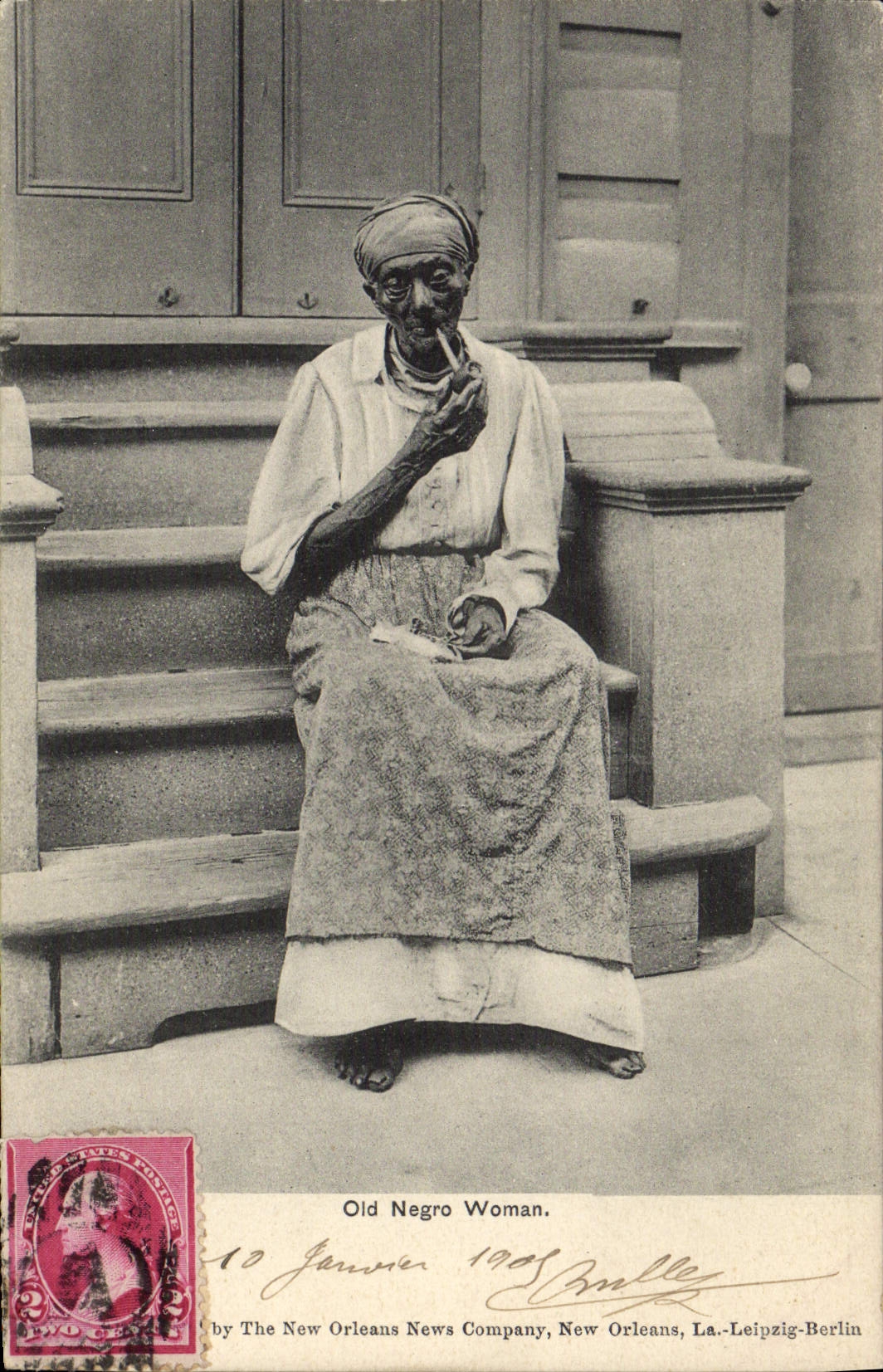 Old Negro Woman — New Orleans, La. — by The New Orleans News Company, New Orleans, La.-Leipzig-Berlin