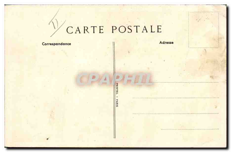 CPA Banque Caisse d'Epargne et de Preovyance Paris Avenue Gambetta Paris 20eme Rue Coq Heron — Rückseite