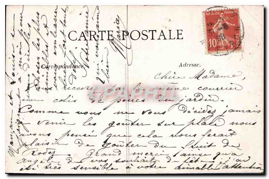 CPA Banque Rodez Boulevard Gailly Societe Generale — Rückseite