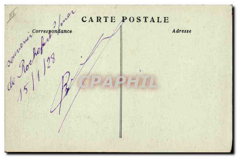 CPA Banque Caisse d'Epargne Rochefort sur Mer — Rückseite