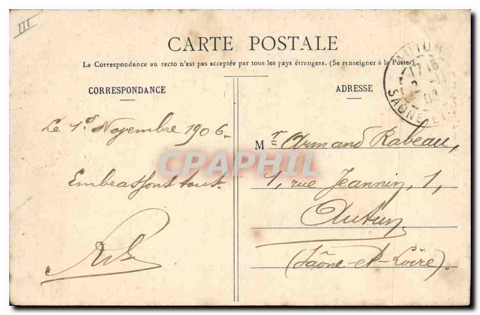 CPA Banque Caisse d'Epargne St Galmier — Rückseite