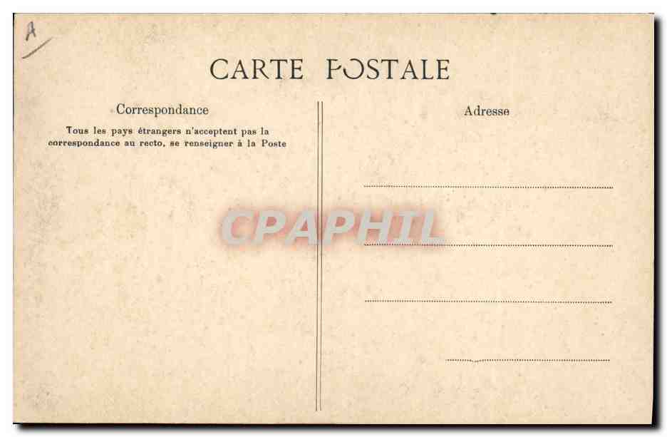 CPA Folklore Auvergne Paysan d'Auvergne — Verso