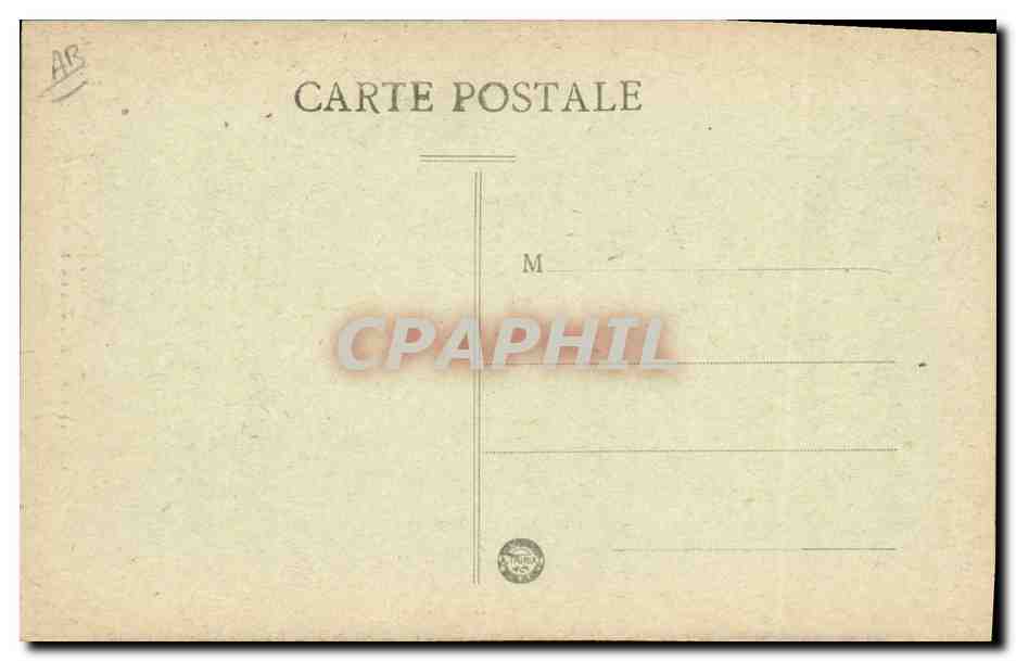 CPA Folklore Cantal Jeune Auvergnate — Verso