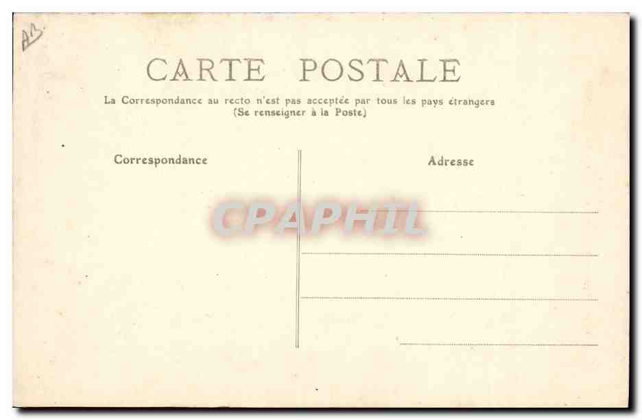 CPA Folklore Auvergne Type de Paysanne de Vic sur Cere Cantal — Verso