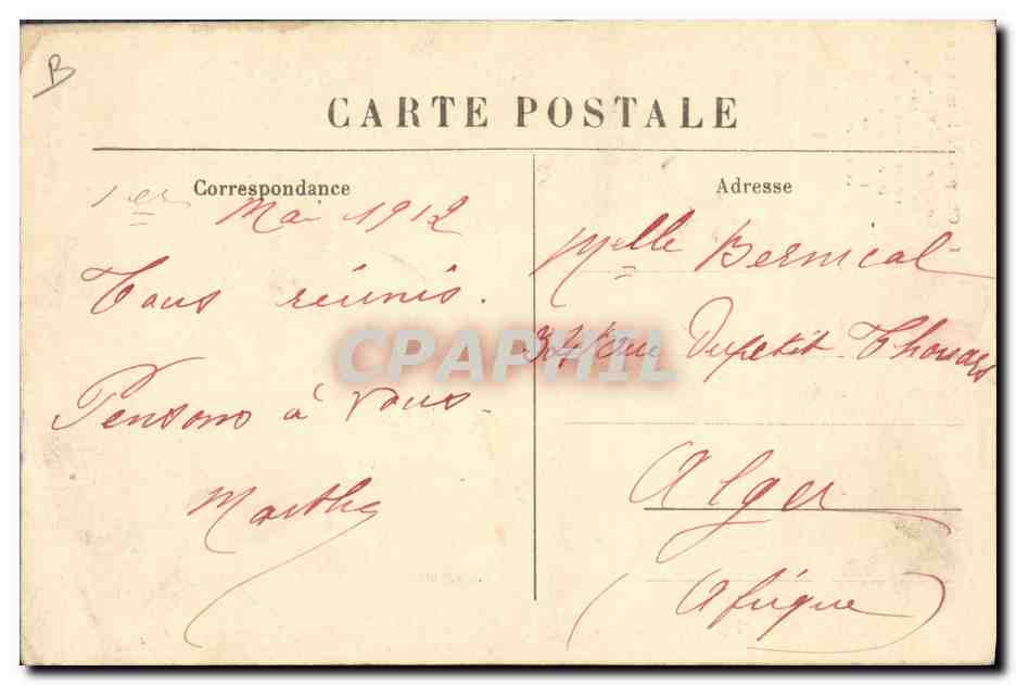 CPA Folklore Le chapeau a ombrage Paysannes cevenoles — Verso