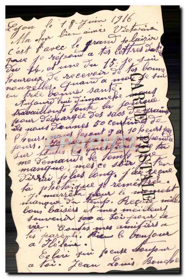 CPA Fantaisie Fleurs — Rückseite