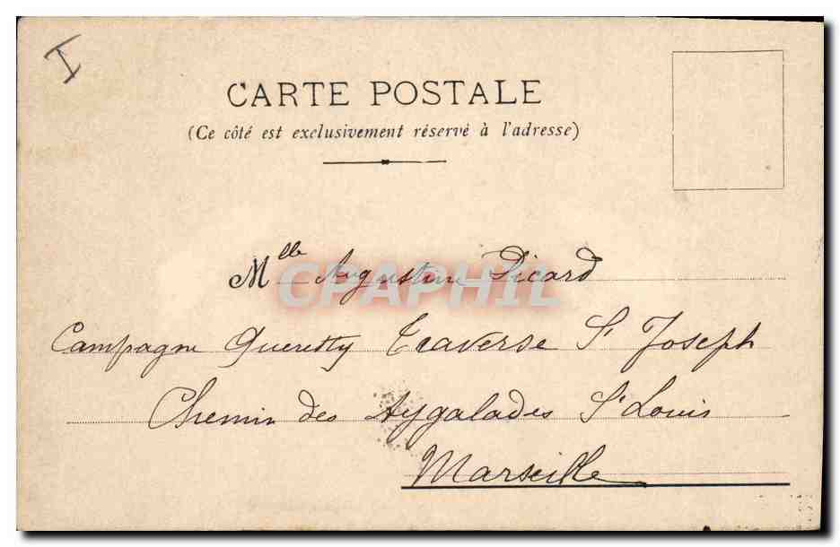 CPA Dessin a la main Fleurs — Rückseite