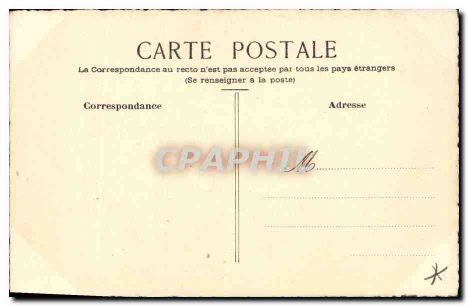 CPA Dessin a la main Fleurs — Rückseite
