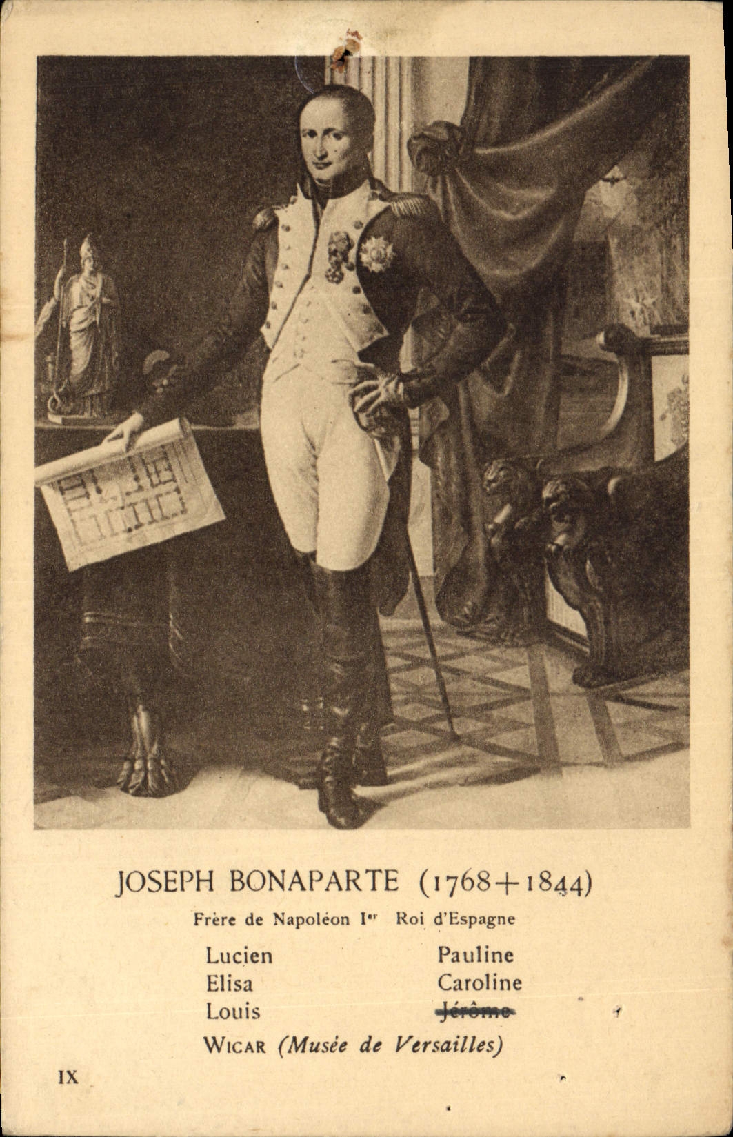 CPA Histoire Napoleon 1er Joseph Bonaparte Frere de Napoleon 1er Roi d'Espagne