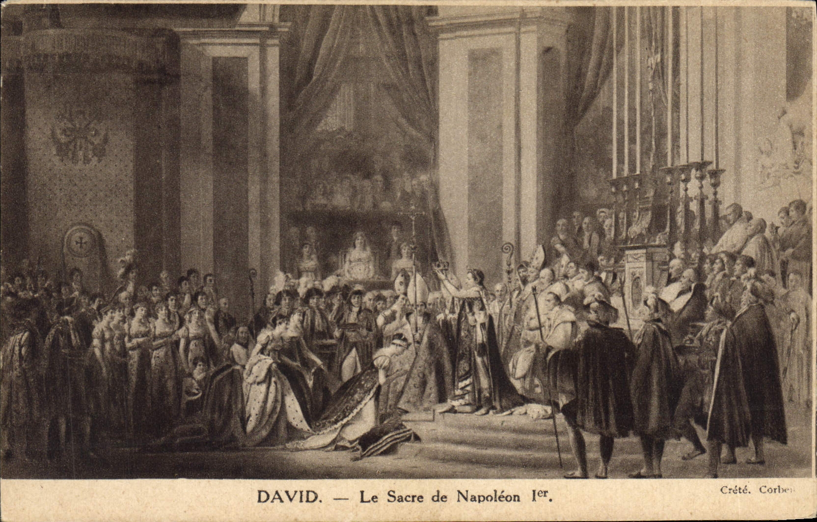 CPA Histoire Napoleon 1er David Le sacre