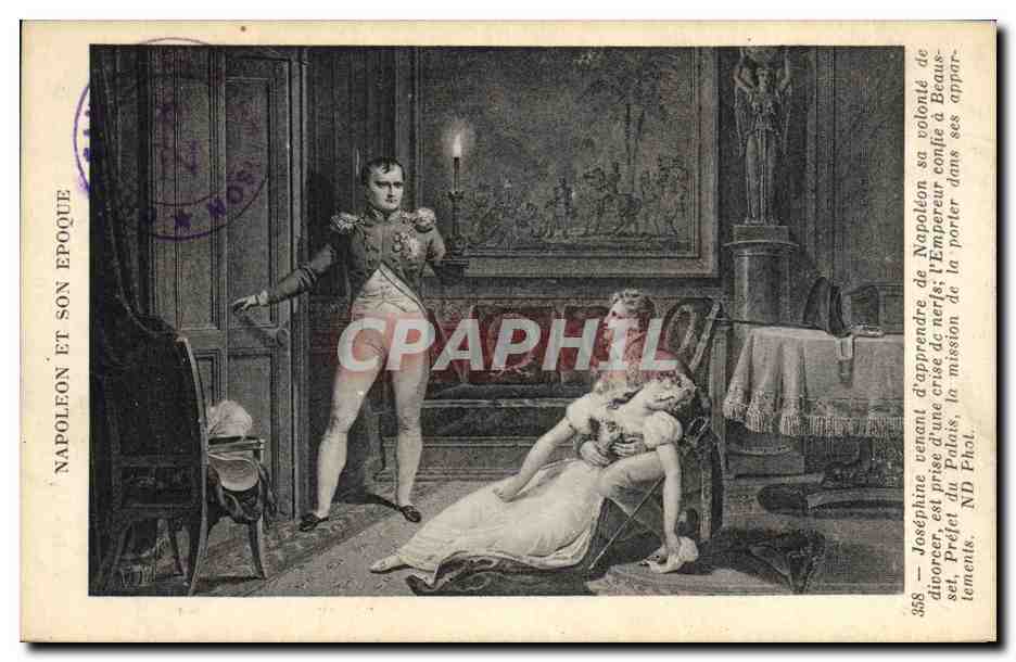 CPA Histoire Napoleon 1er Josephine Divorce