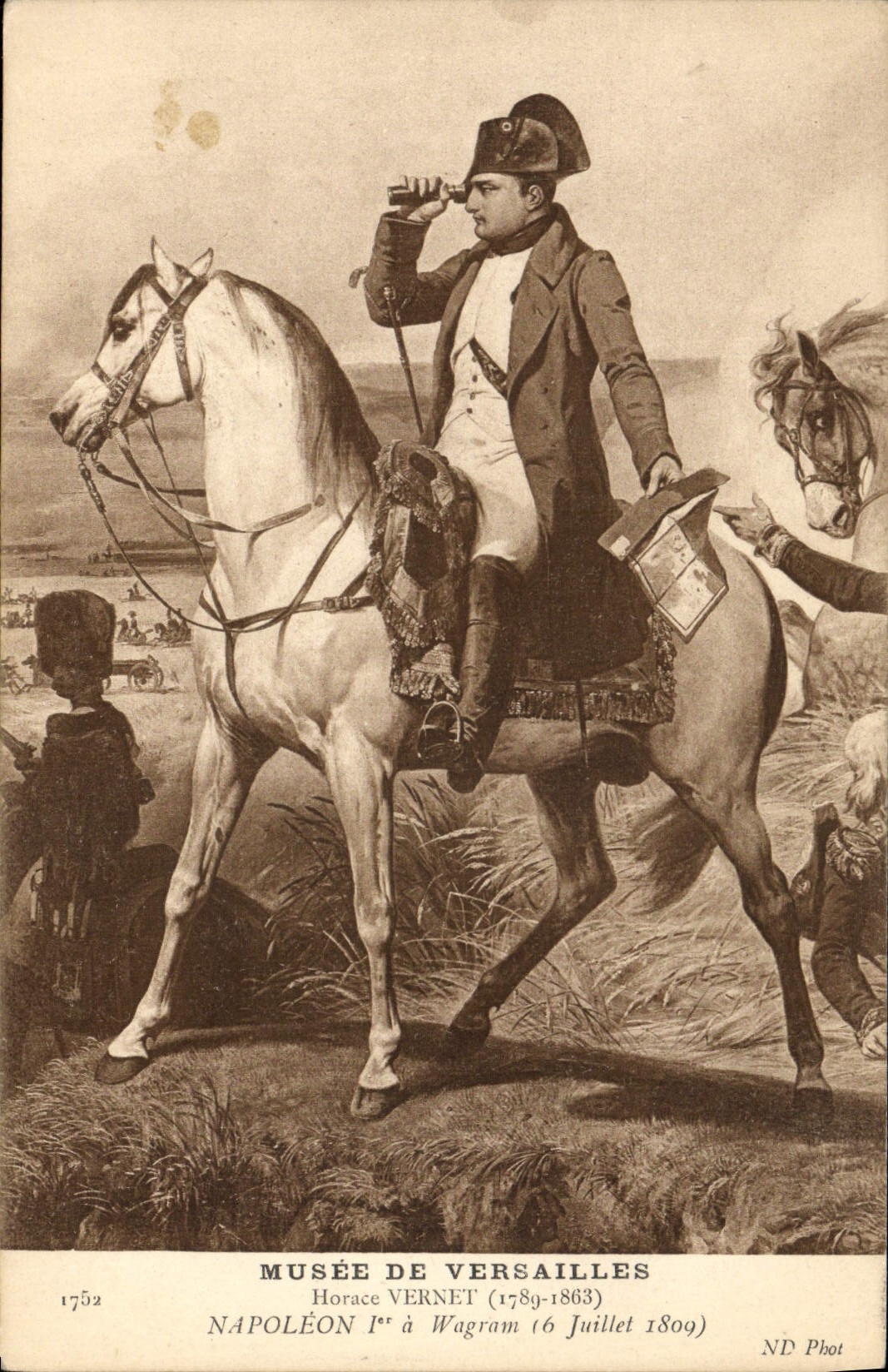 CPA Histoire Napoleon 1er Musee de Versailles Horace Vernet Napoleon 1er a Wagram