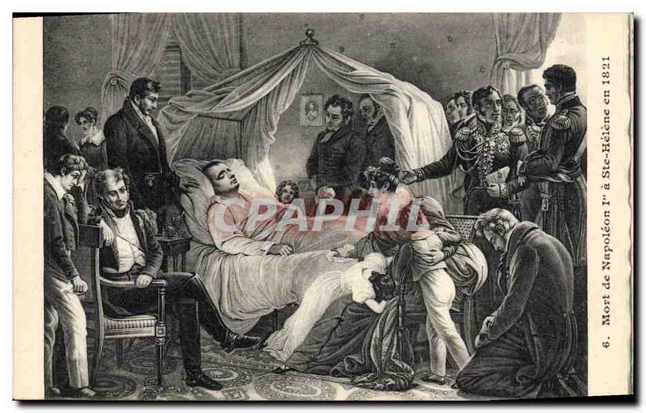 CPA Histoire Napoleon 1er Mort de Napoleon a Ste Helene en 1821
