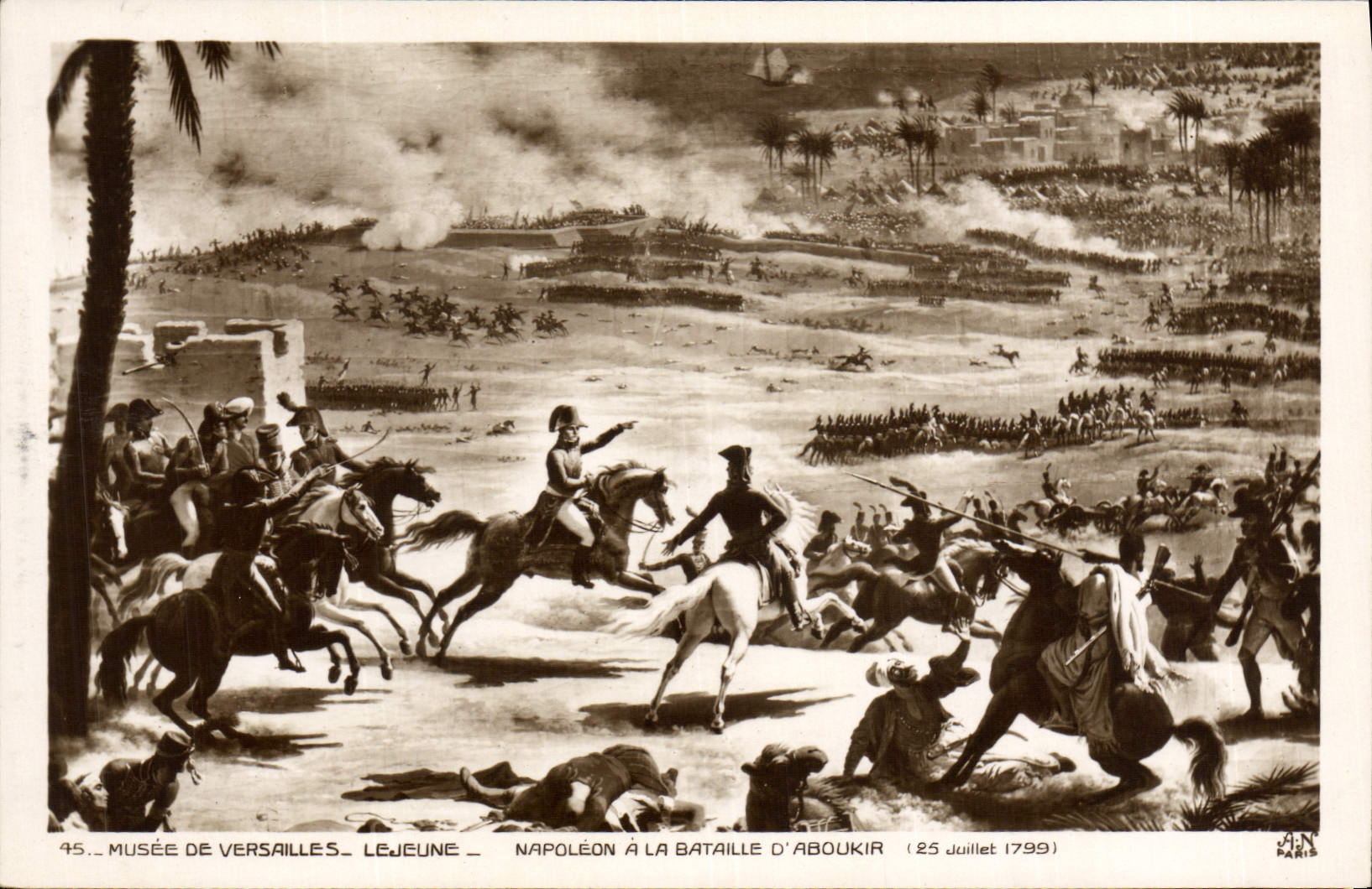 CPA Histoire Napoleon 1er Musee de Versailles Lejeune Napoleon a la bataille d'Aboukir 25 juillet 1799