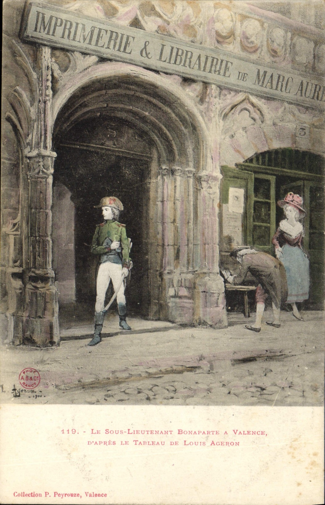 CPA Histoire Napoleon 1er Le sous lieutenant Bonaparte a Valence Louis Ageron