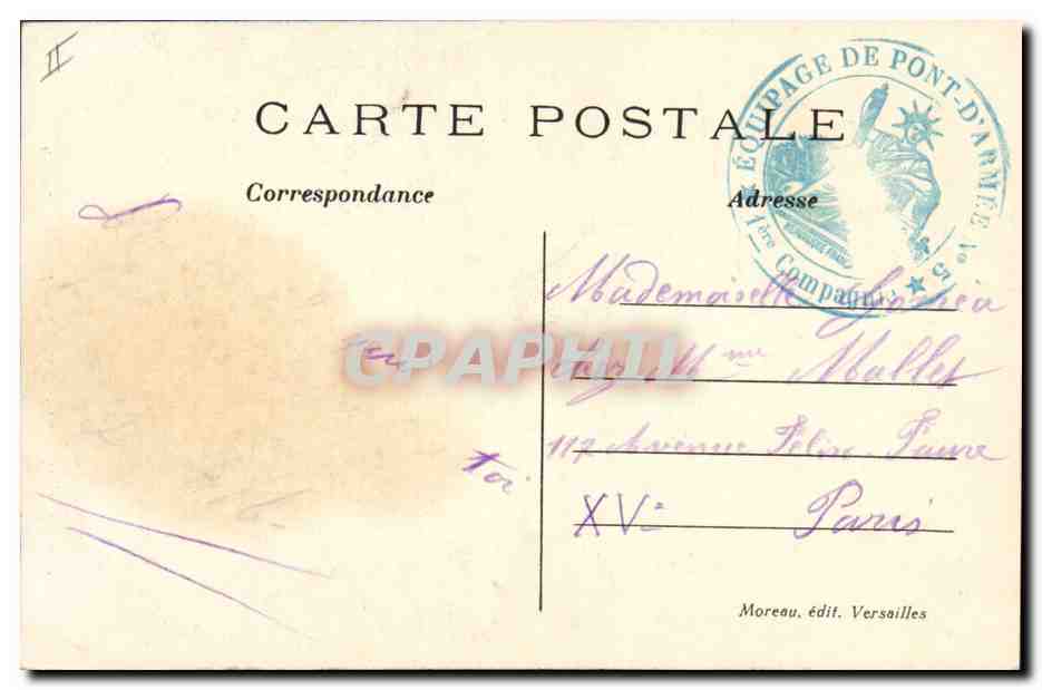CPA Histoire Napoleon 1er Musee de Versailles Napoleon Francois Jopseh  — Rückseite