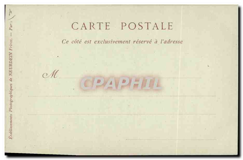 CPA Le Correge Peintre italien — Rückseite