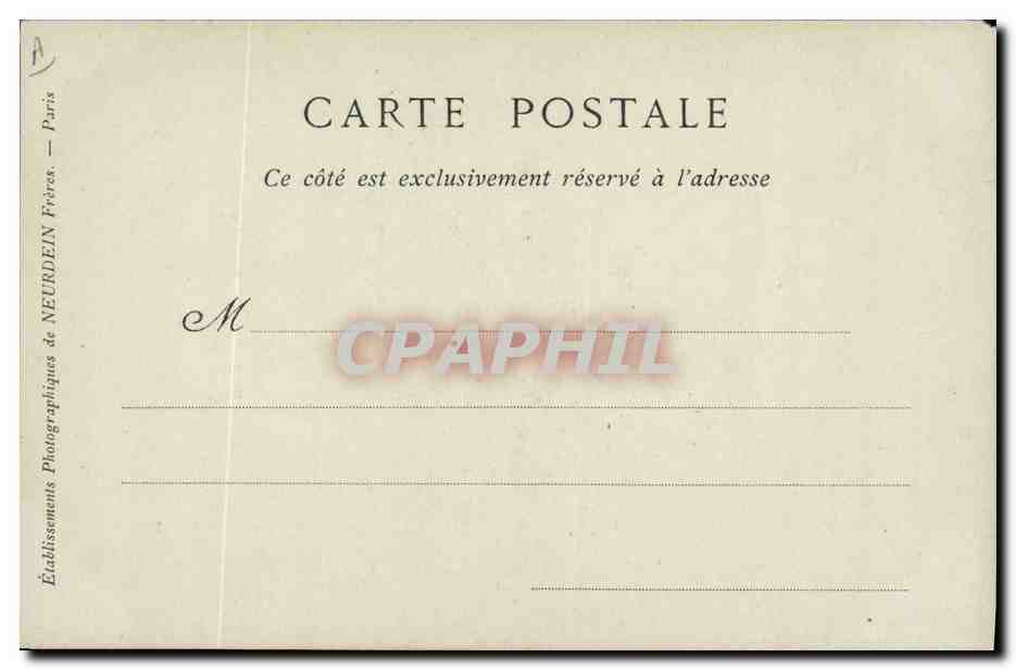 CPA Grand Dauphin Fils de Louis XIV et de Marie Therese d'Autriche — Back