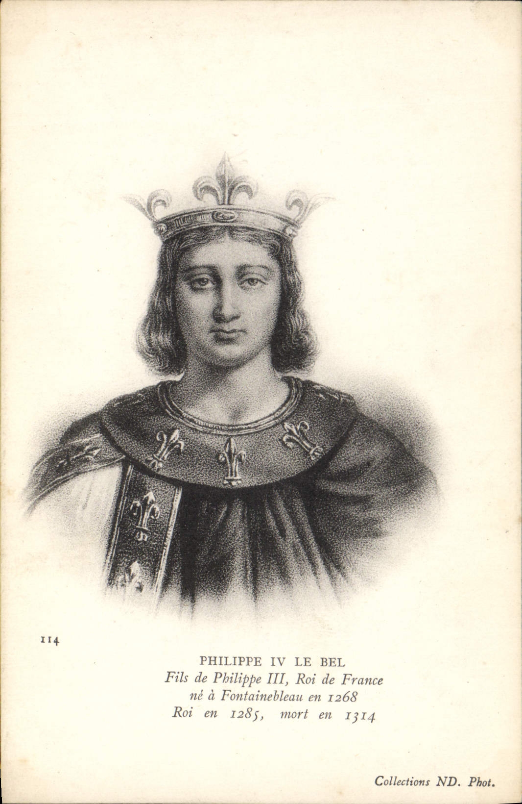 CPA Philippe IV le Bel Roi de France