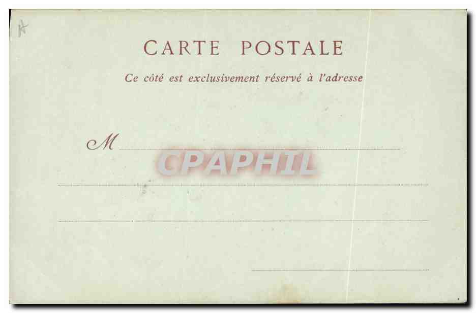 CPA Mademoiselle de Montpensier Louise d'Orleans — Verso