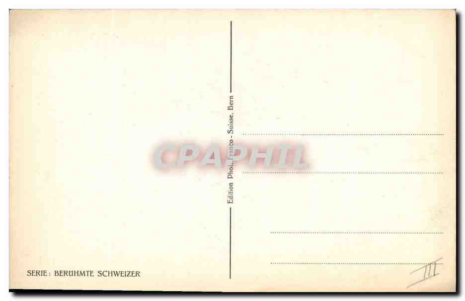 CPA Joh Jakob Speiser  — Verso