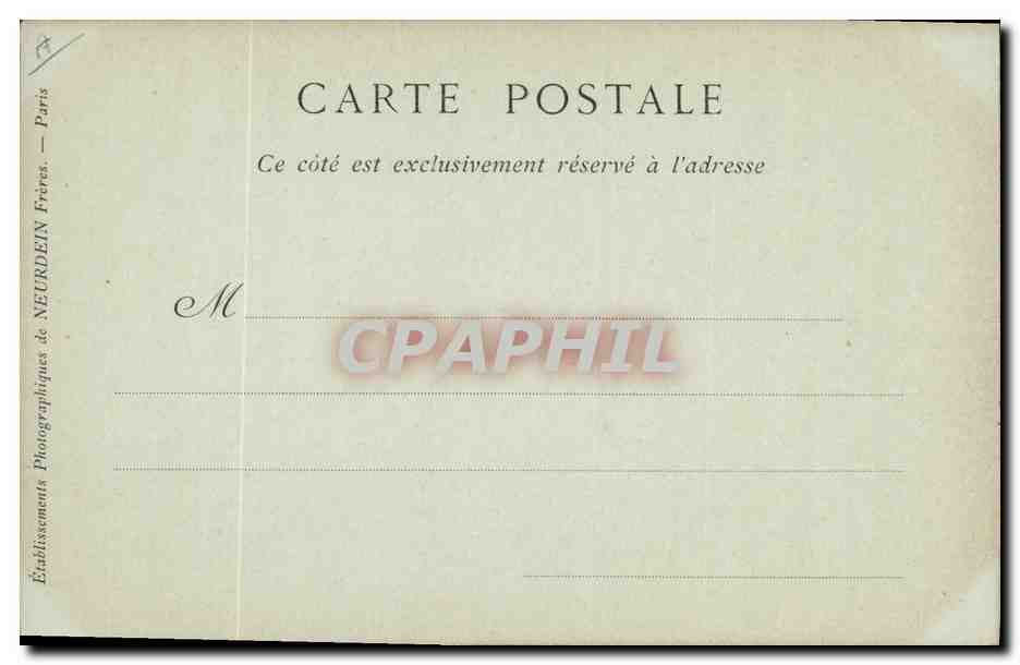 CPA Talma Dentiste Comedie Francaise — Verso