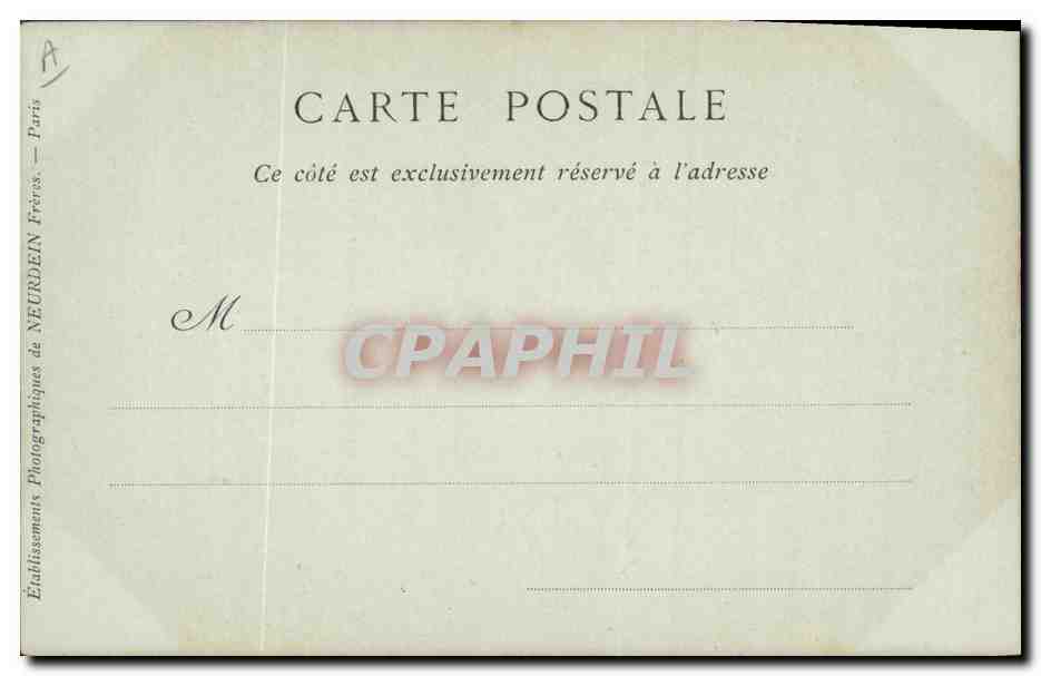 CPA Le Guide Peintre italien — Rückseite