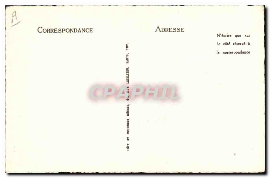 CPA Madame Recamier  — Verso