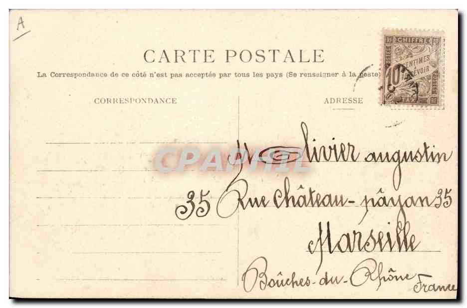 CPA Militaria Tirailleurs algeriens a la soupe — Verso