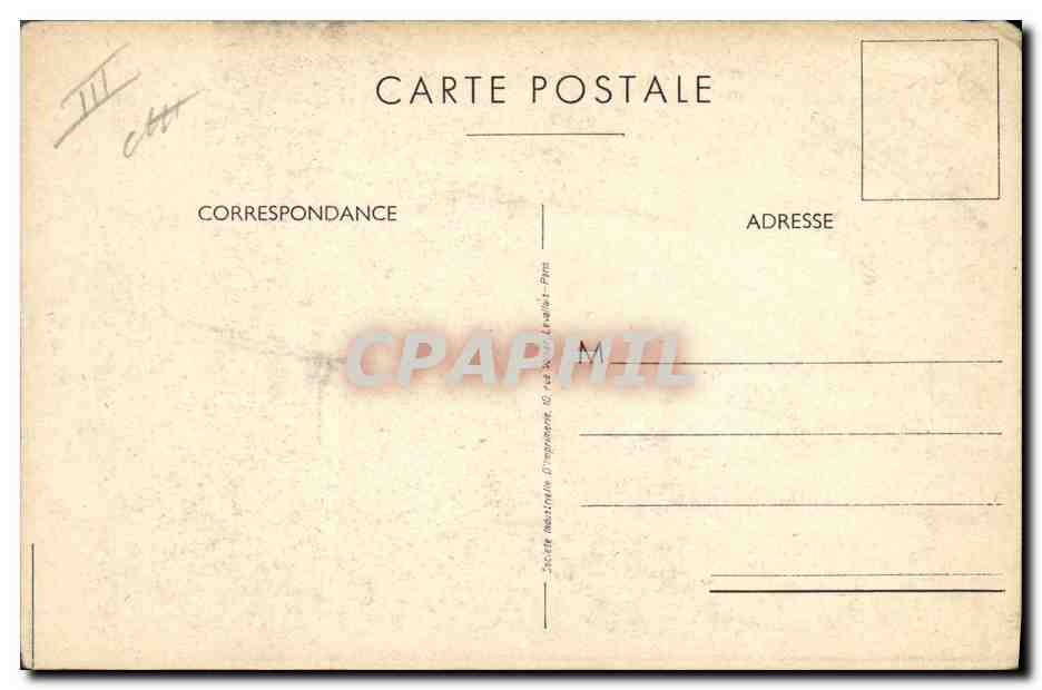 CPA Militaria La Rocque Chef du service des Renseignements de Sidi Lamine PSF — Verso