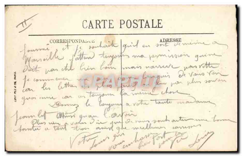CPA Militaria En Argonne Zouaves en embuscade avec une mitrailleuse — Rückseite