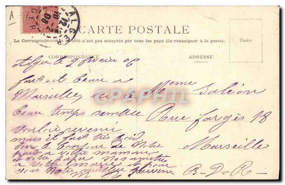 CPA Militaria Depart des zouaves pour les manoeuvres — Rückseite