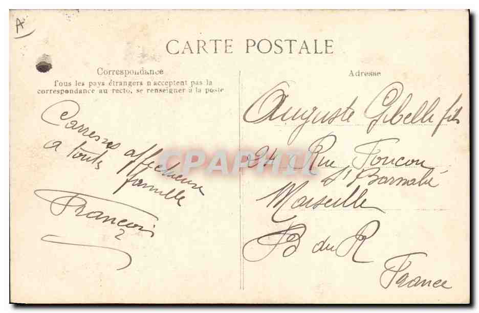 Algérie — Zouave en faction — Collection Idéale, P. S. n°184 — Achterkant