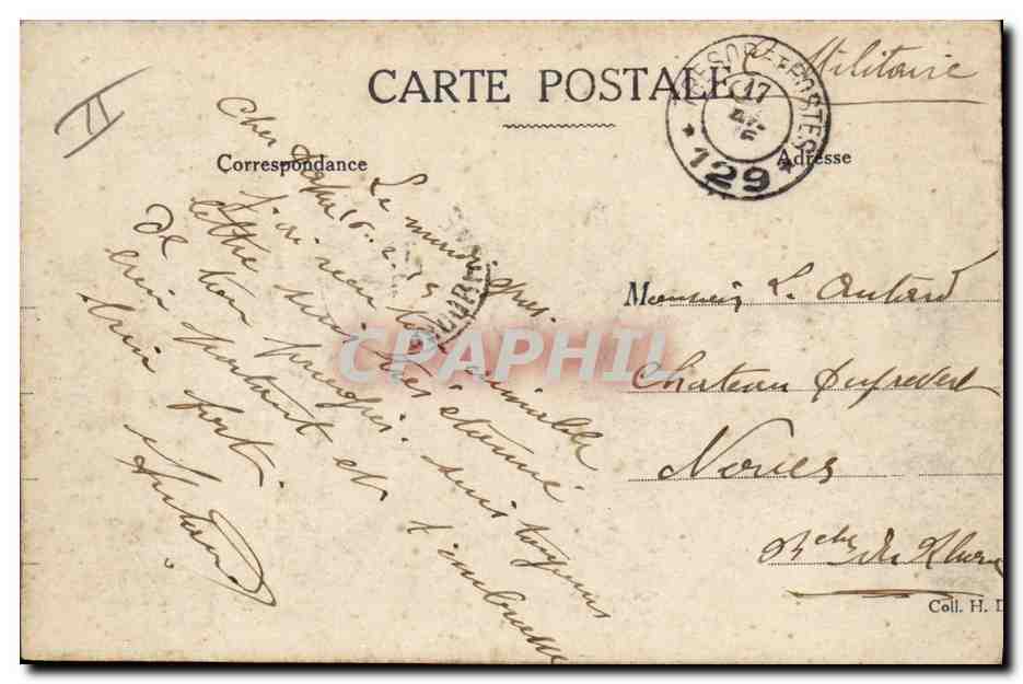 CPA Militaria La corvee de pommes de terre — Rückseite