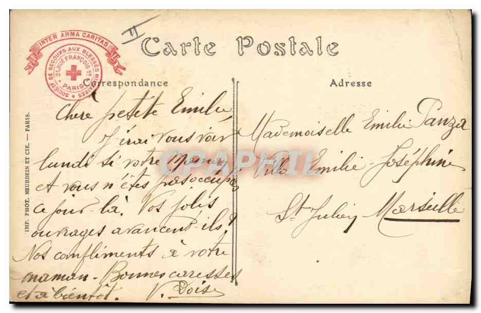 CPA Militaria Pont de Dry Grachten Zouaves — Rückseite