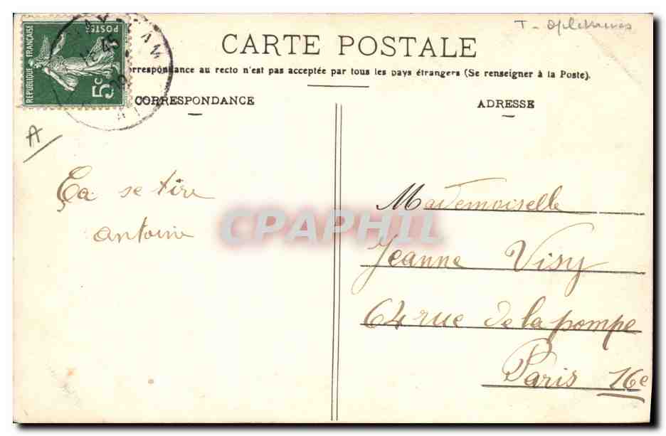 CPA Militaria Camp de Sathonay La corvee de soupe — Rückseite