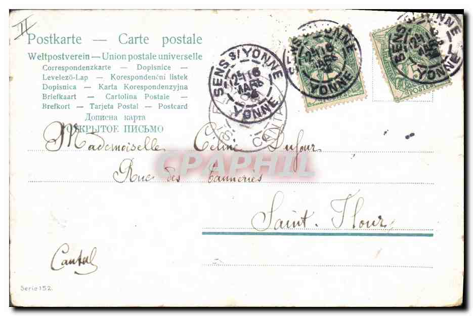 CPA Fantaisie Enfant Bebe — Rückseite