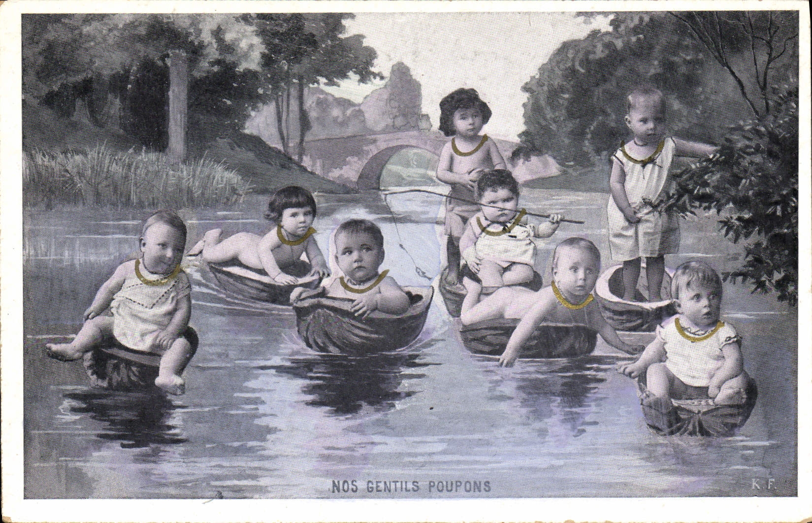 Nos gentils poupons — illustration de K.R. — éditeur R.F.
