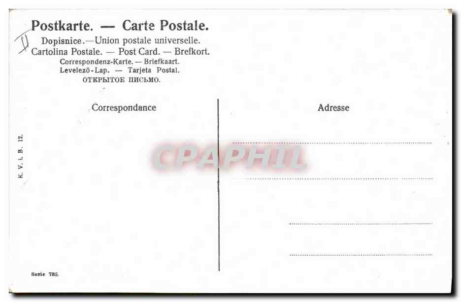 CPA Fantaisie Enfant Bebe Femme Peche — Rückseite