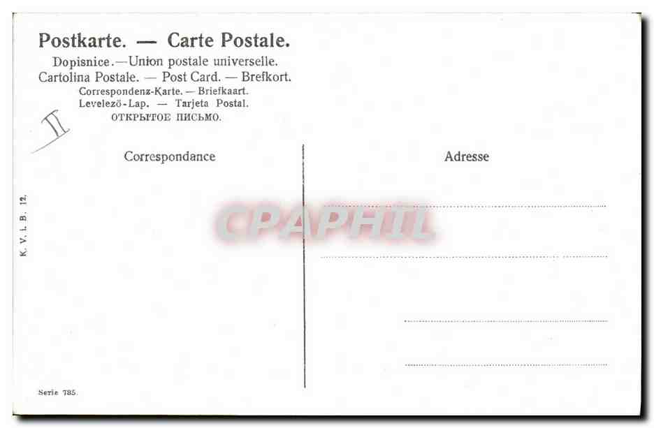 CPA Fantaisie Enfant Bebe Femme Peche — Rückseite